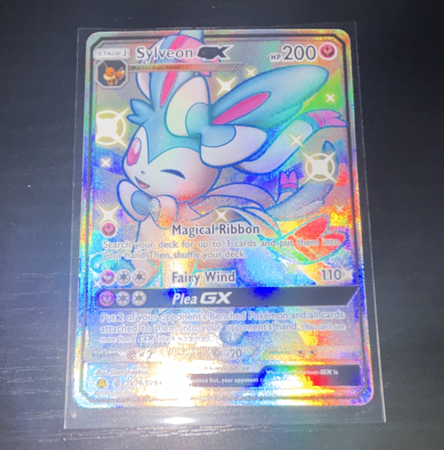 Sylveon GX SV76/SV94 Hidden Fates Shiny Vault Full Art Holo Shiny Rare