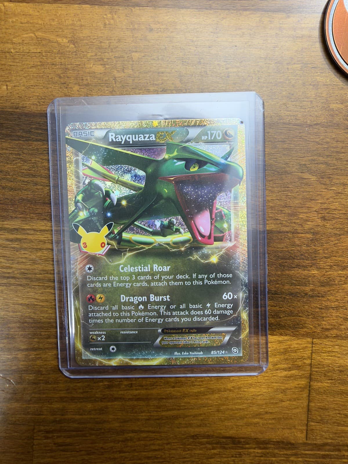 Rayquaza EX Pokemon 30th Celebration Classic Collection 85/124 Holo NM w/ extras