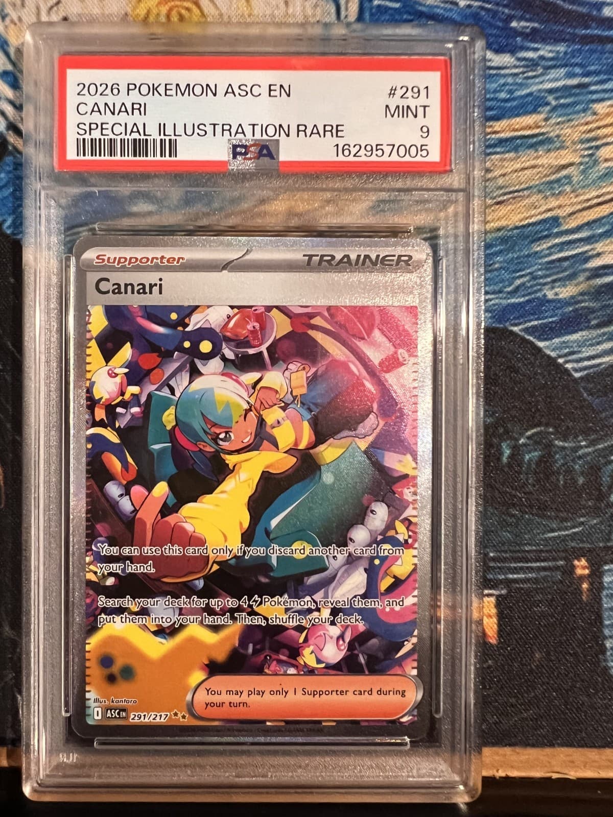 2026 POKEMON ASC EN-ASCENDED HEROES SPECIAL ILLUSTRATION RARE #291 CANARI PSA 9