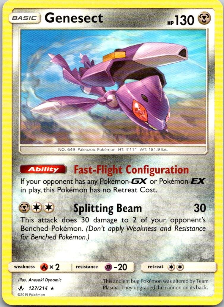 Genesect Rare SM - Unbroken Bonds 127/214 LP