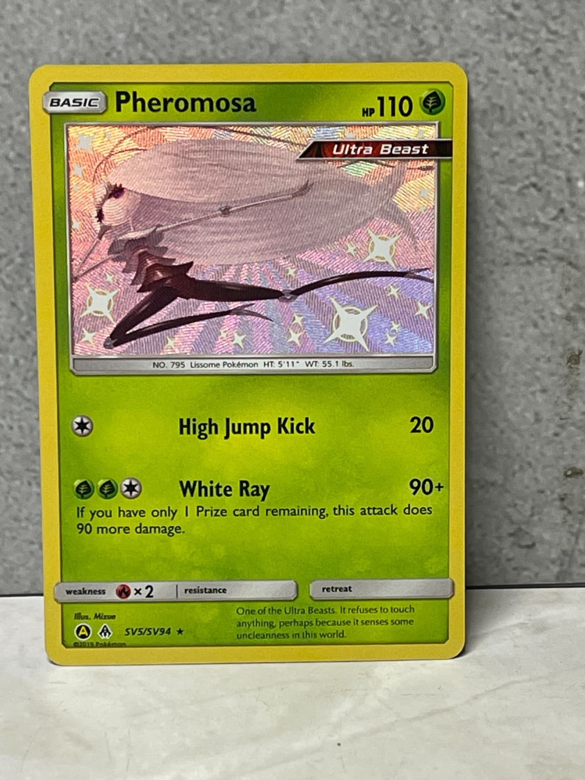 Pokemon Hidden Fates Shiny Vault HOLO Pheromosa sv5/sv94 (invC)