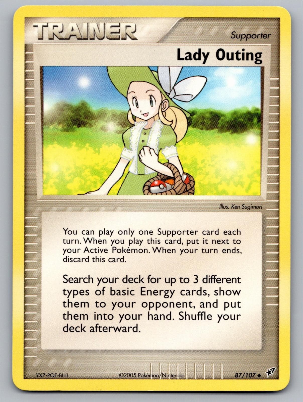 2005 POKEMON LADY OUTING DEOXYS 87/107 UC NM A77541 FREE S&H
