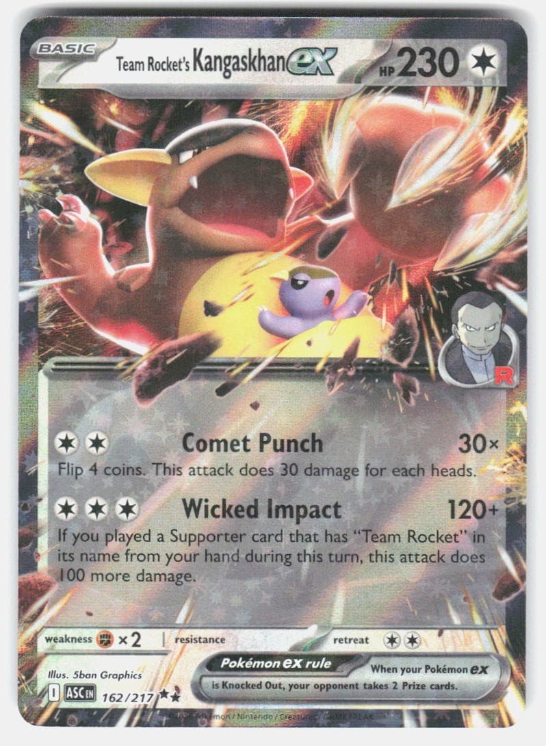Pokemon Team Rocket's Kangaskhan ex ME: Ascended Heroes #162/217 NM