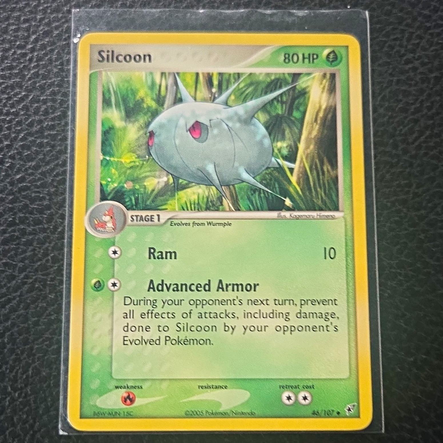 The Pokémon Company Silcoon 46/107 EX Deoxys Uncommon Regular EN 2005 80 HP