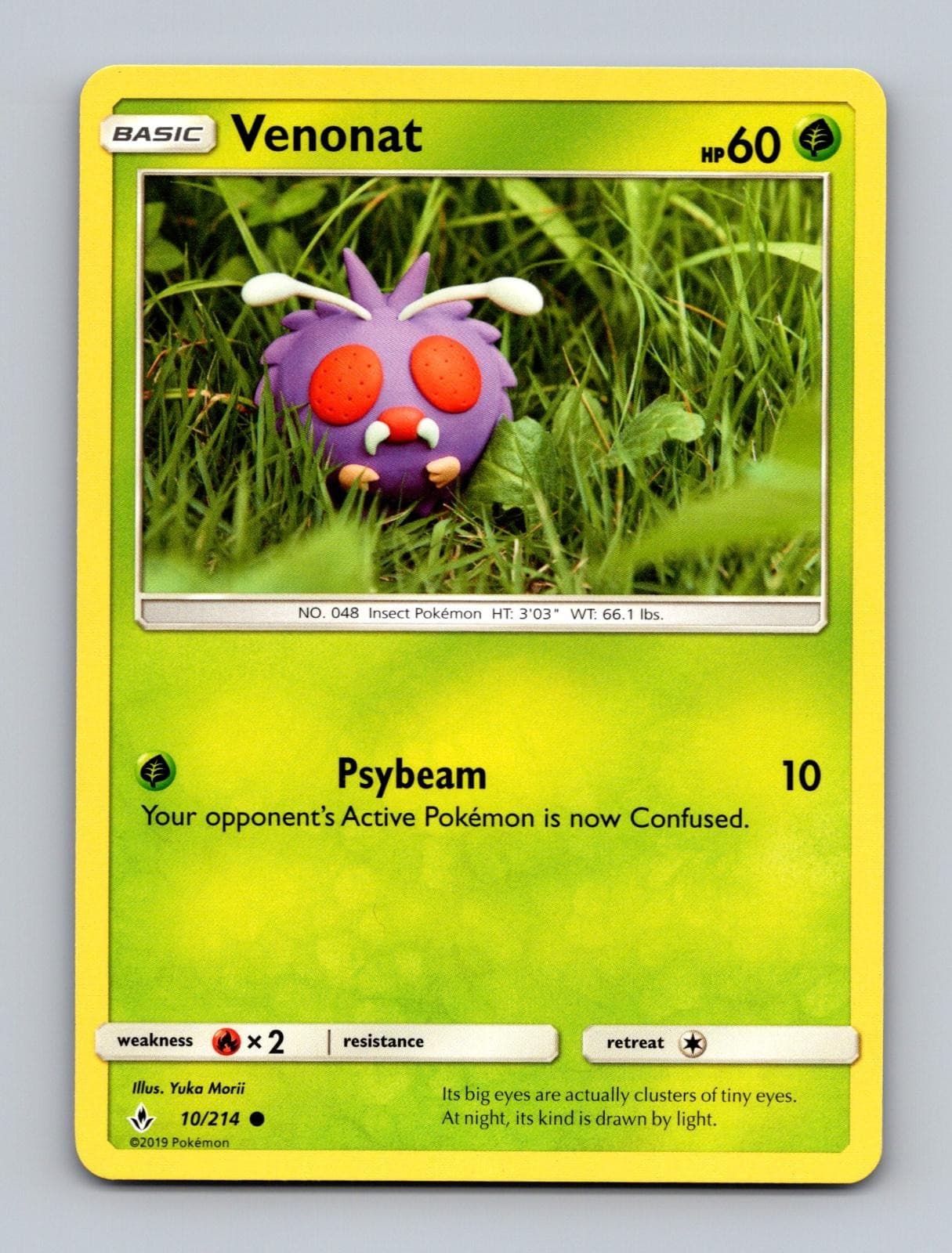 Venonat 10/214 Common Unbroken Bonds Pokemon Lightly Played
