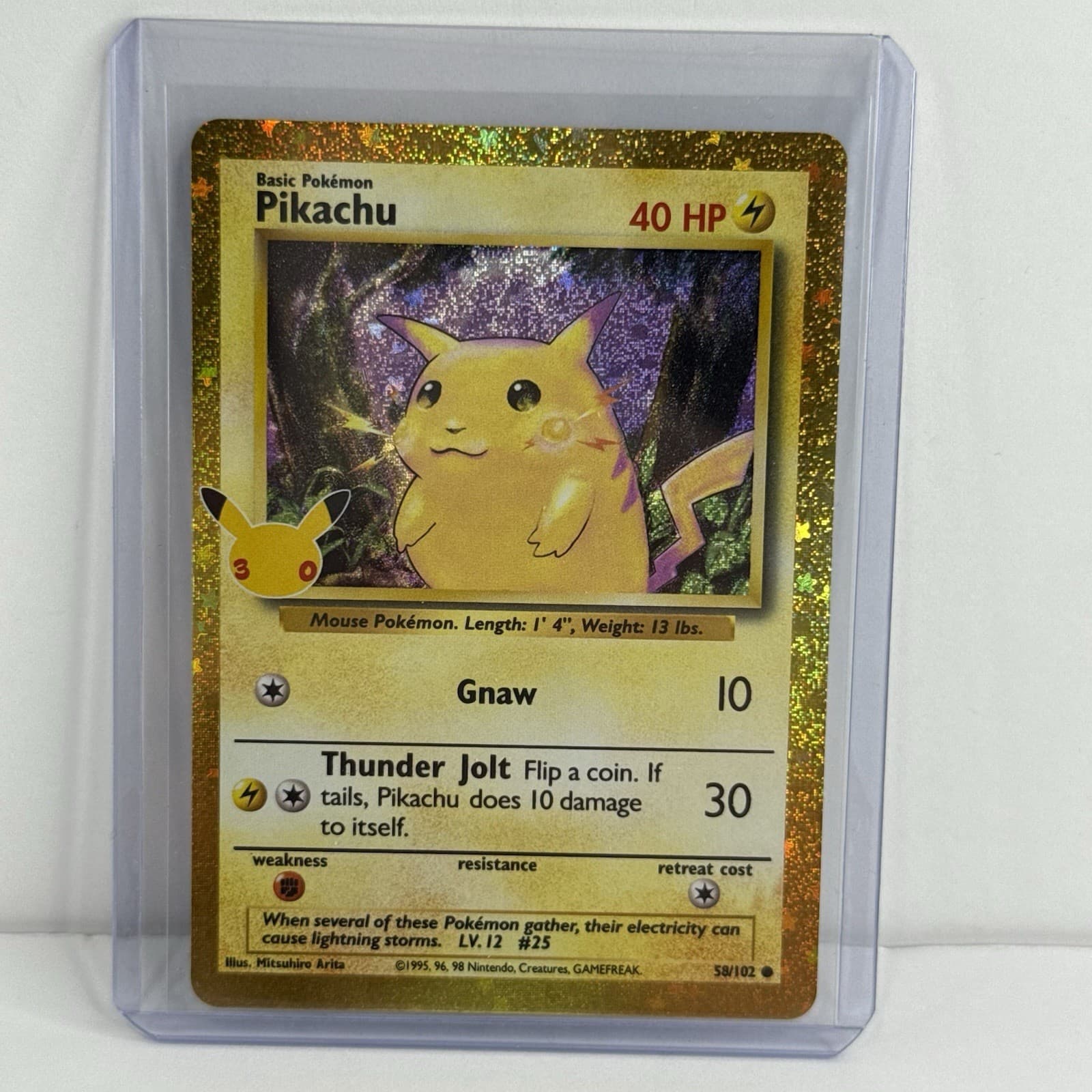 Pikachu 58/102 Holo ME 30th Celebration Classic Collection Pokemon NM
