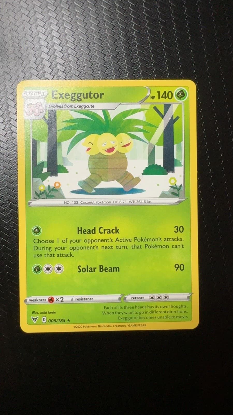 Exeggutor 005/185 Rare Vivid Voltage Pokemon Near Mint