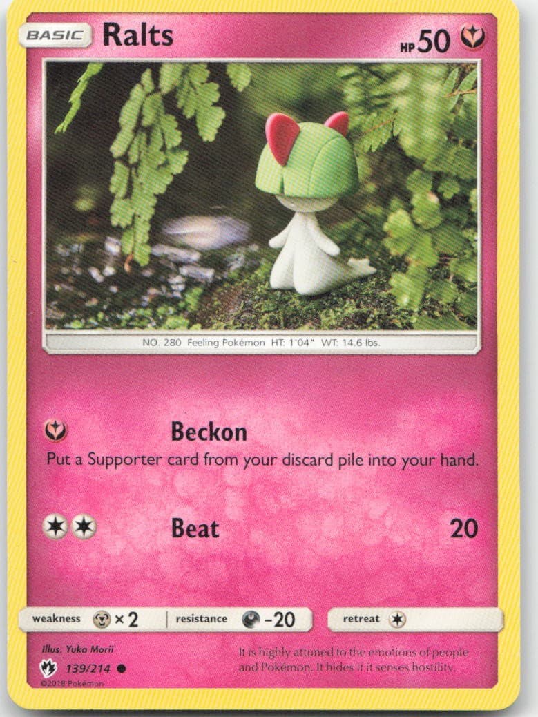 Ralts 139/214 SM - Lost Thunder Pokemon TCG LP