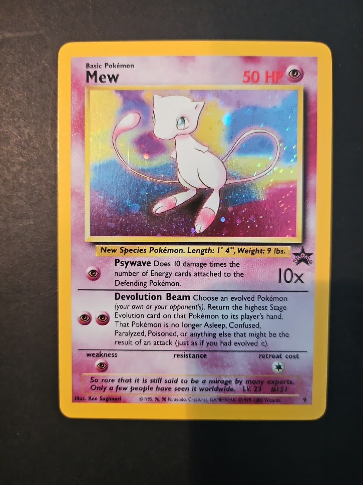 Mew 9 Wizards Black Star Promos Holo Promo 