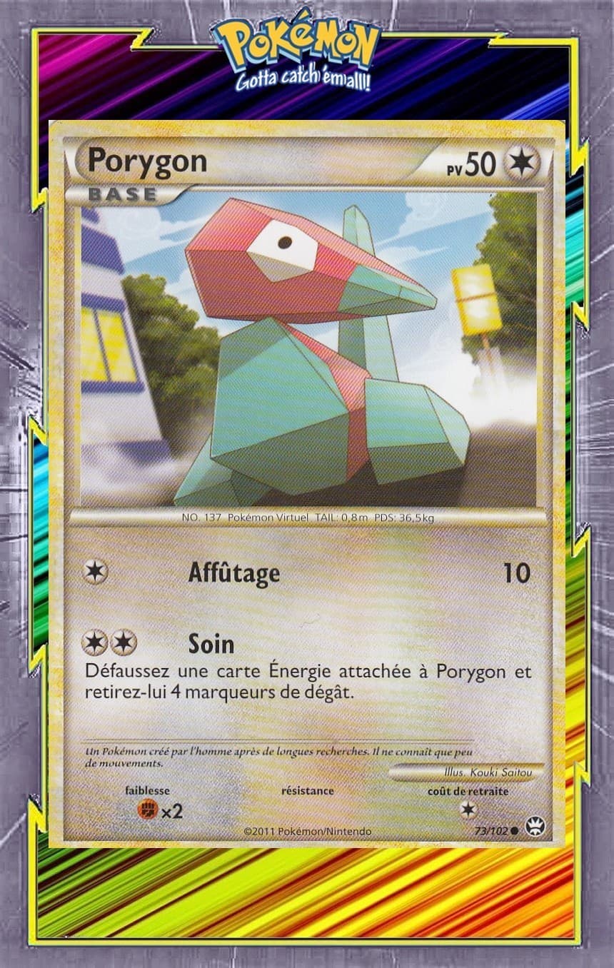 🌈Porygon - HS03:Triomphe - 73/102 - Carte Pokemon Française