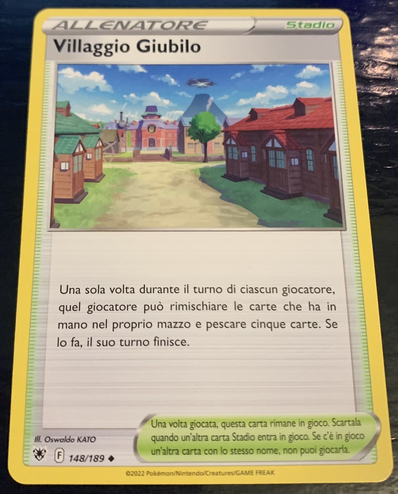Carta Pokemon Lucentezza Siderale ITA: VILLAGGIO GIUBILO 148/189 Non Comune