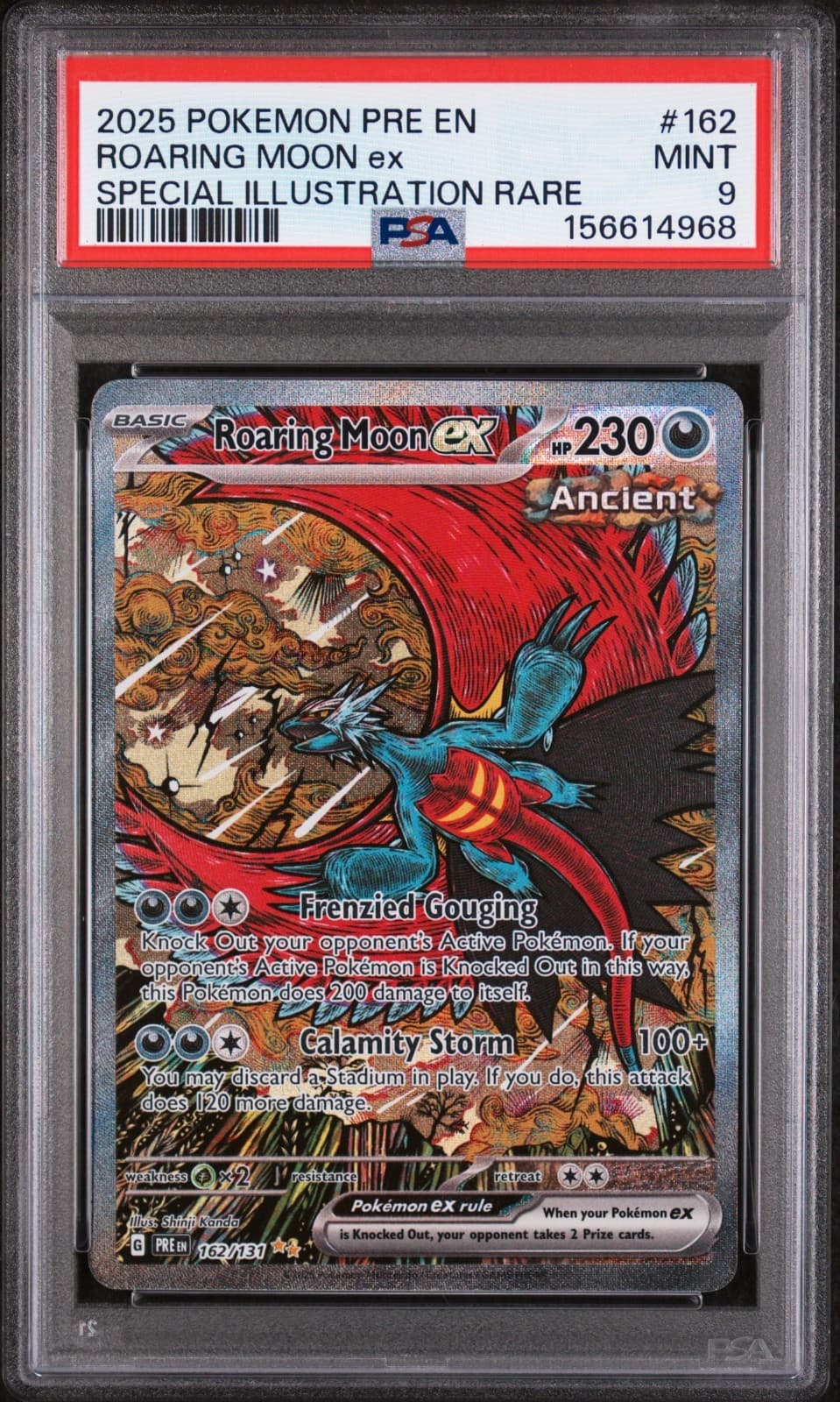 Roaring Moon ex 162/131 Sv: Prismatic Evolutions Holo MINT PSA 9