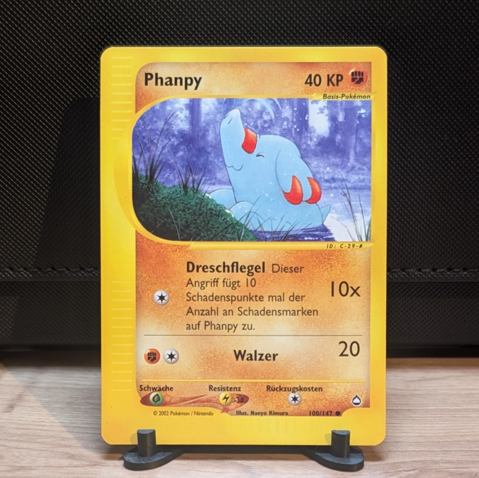 Phanpy 100 Aquapolis Kampf NM Pokémon Karte