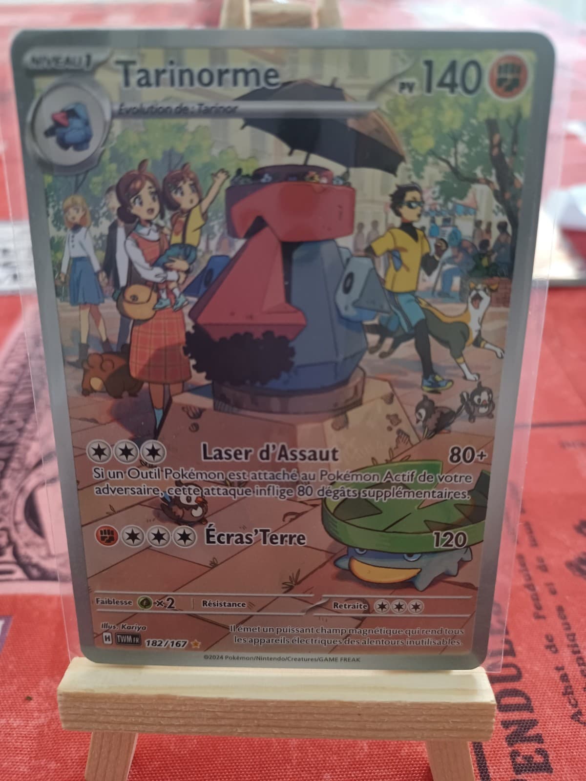 Carte Pokémon Tarinorme AR 182/167 Mascarade Crépusculaire FR