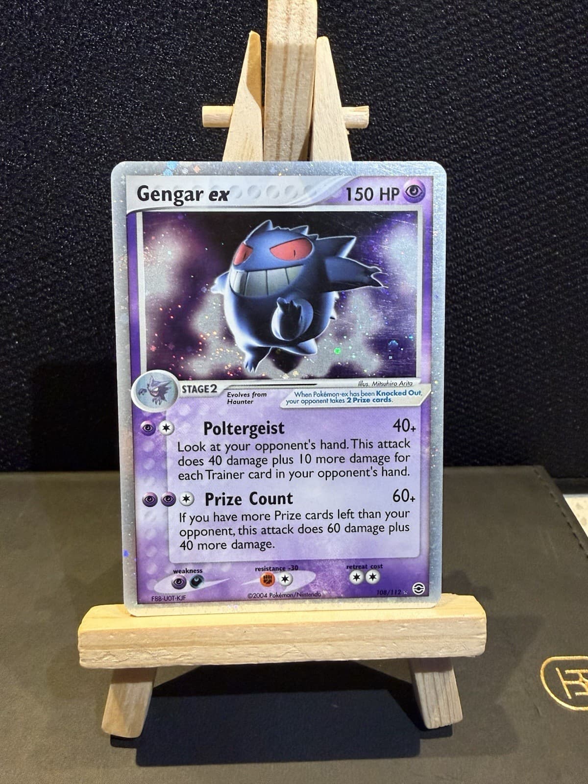 Pokemon Gengar ex 108/112 EX FireRed & LeafGreen Holo Ultra Rare LP+ Swirl