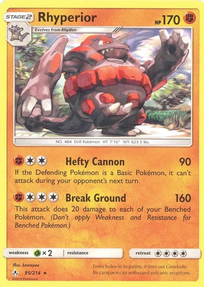 Rhyperior - 95/214 - Unbroken Bonds - NM/M