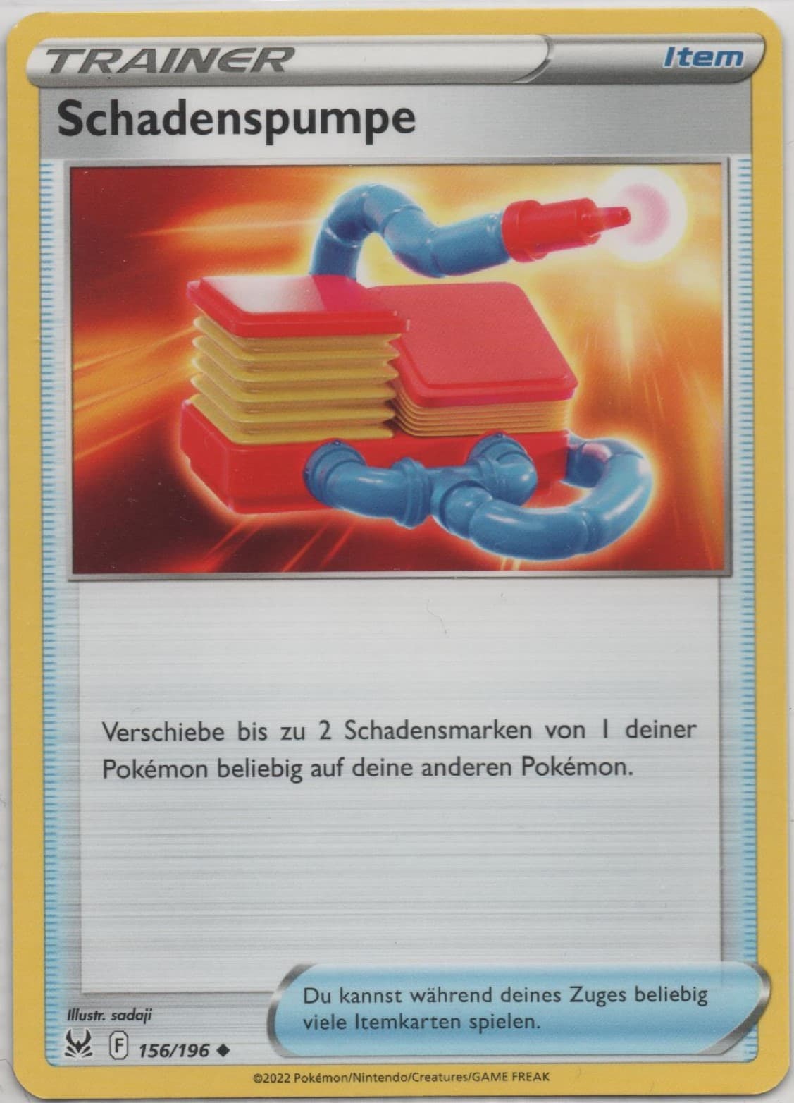 SWSH 11 - Verlorener Ursprung (TCG)/Deutsch - Schadenspumpe - 156/196 ♦