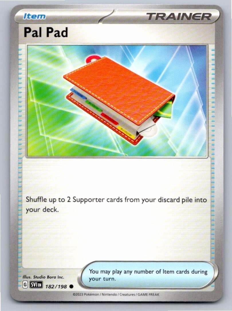 2023 POKEMON PAL PAD SCARLET & VIOLET 182/198 COMMON NM A29601 FREE S&H