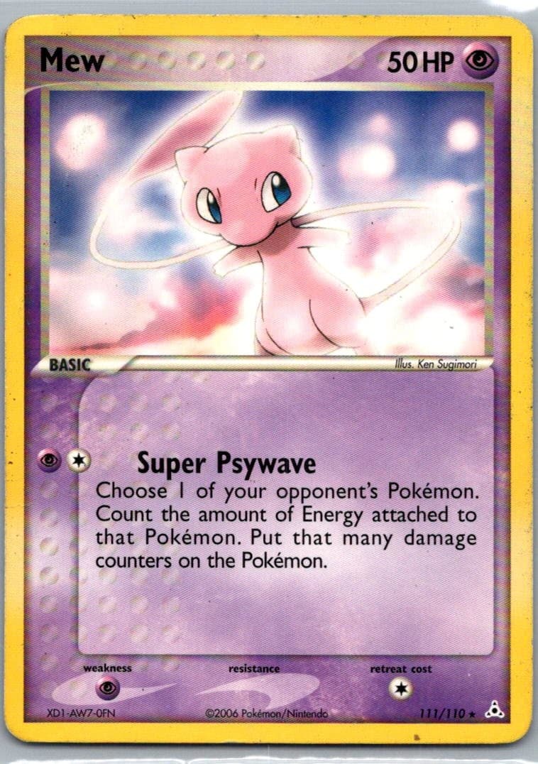Pokemon TCG Mew 111/110 Holon Phantoms MP