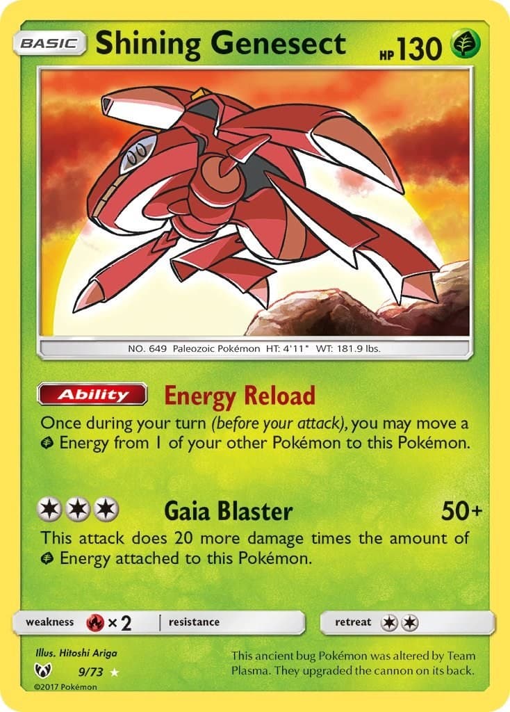 Shining Genesect Holofoil [Shining Legends - 9/73] Pokemon MP