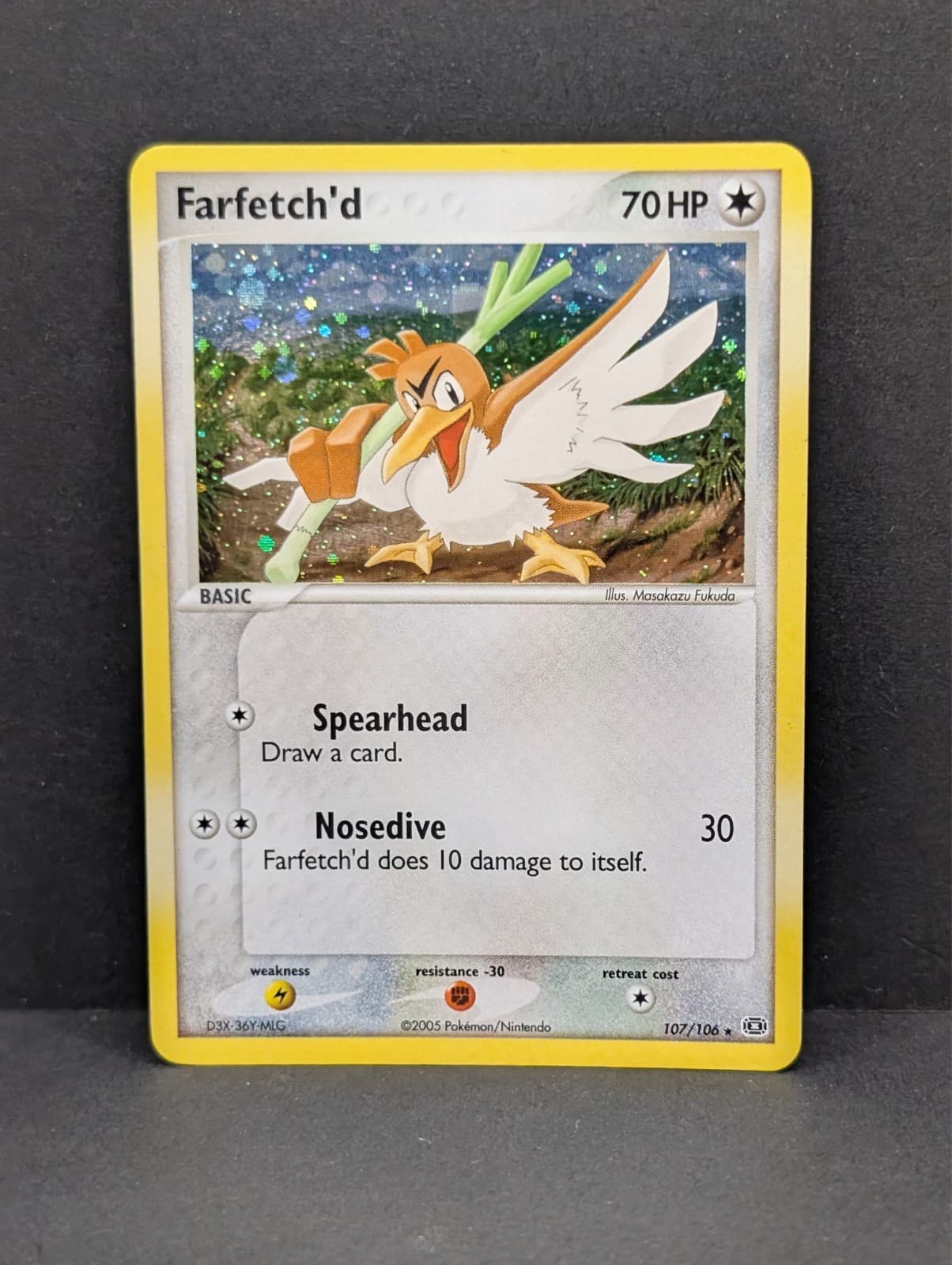 Farfetch'd (Secret Rare) 107/106 Emerald Holo Pokemon TCG Nintendo LP