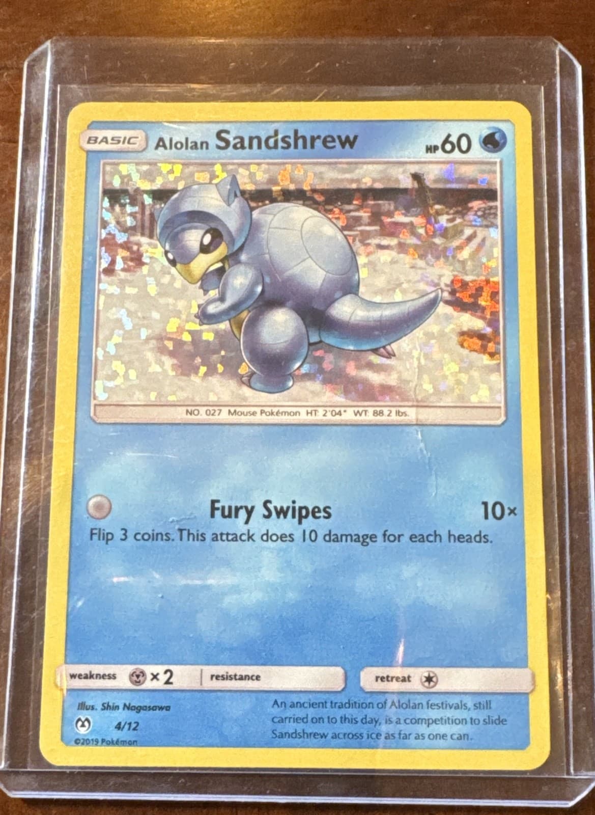 Alolan Sandshrew 004/012 McDonald's 2019 Holo