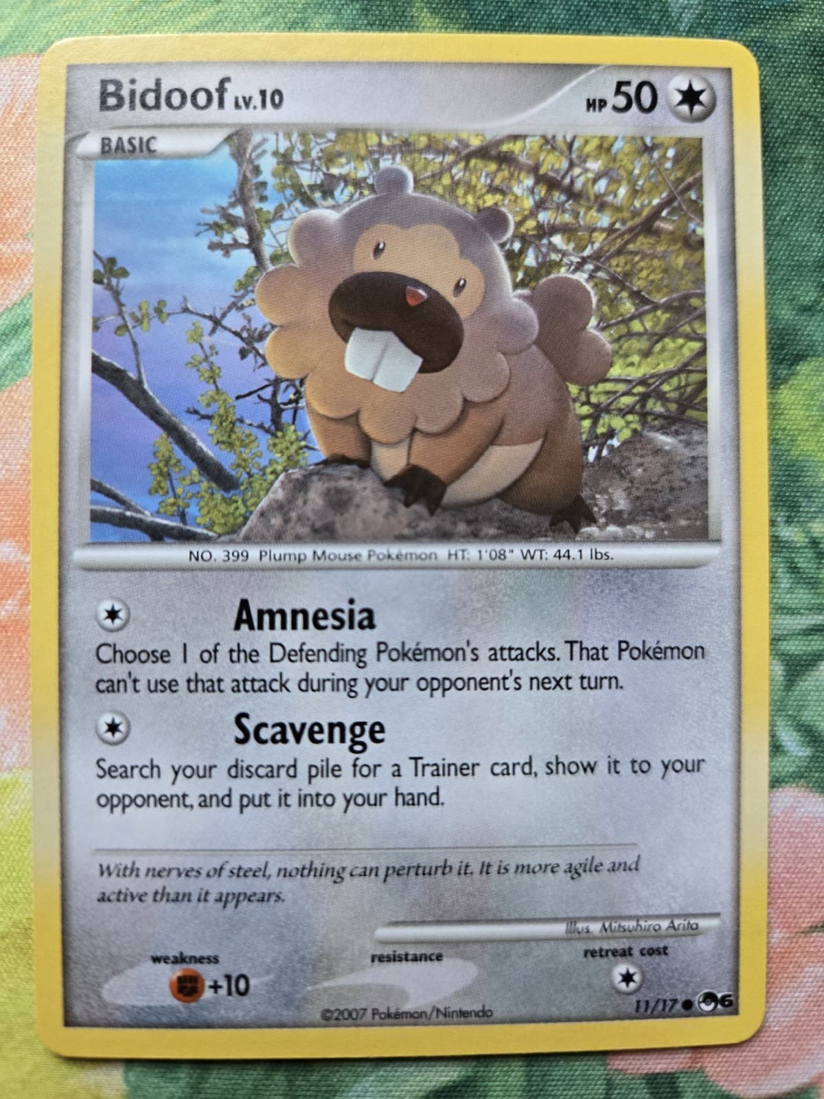 Bidoof - POP Series 6 (11/17) Nintendo Promo Non-Holo Common Pokemon Card LP