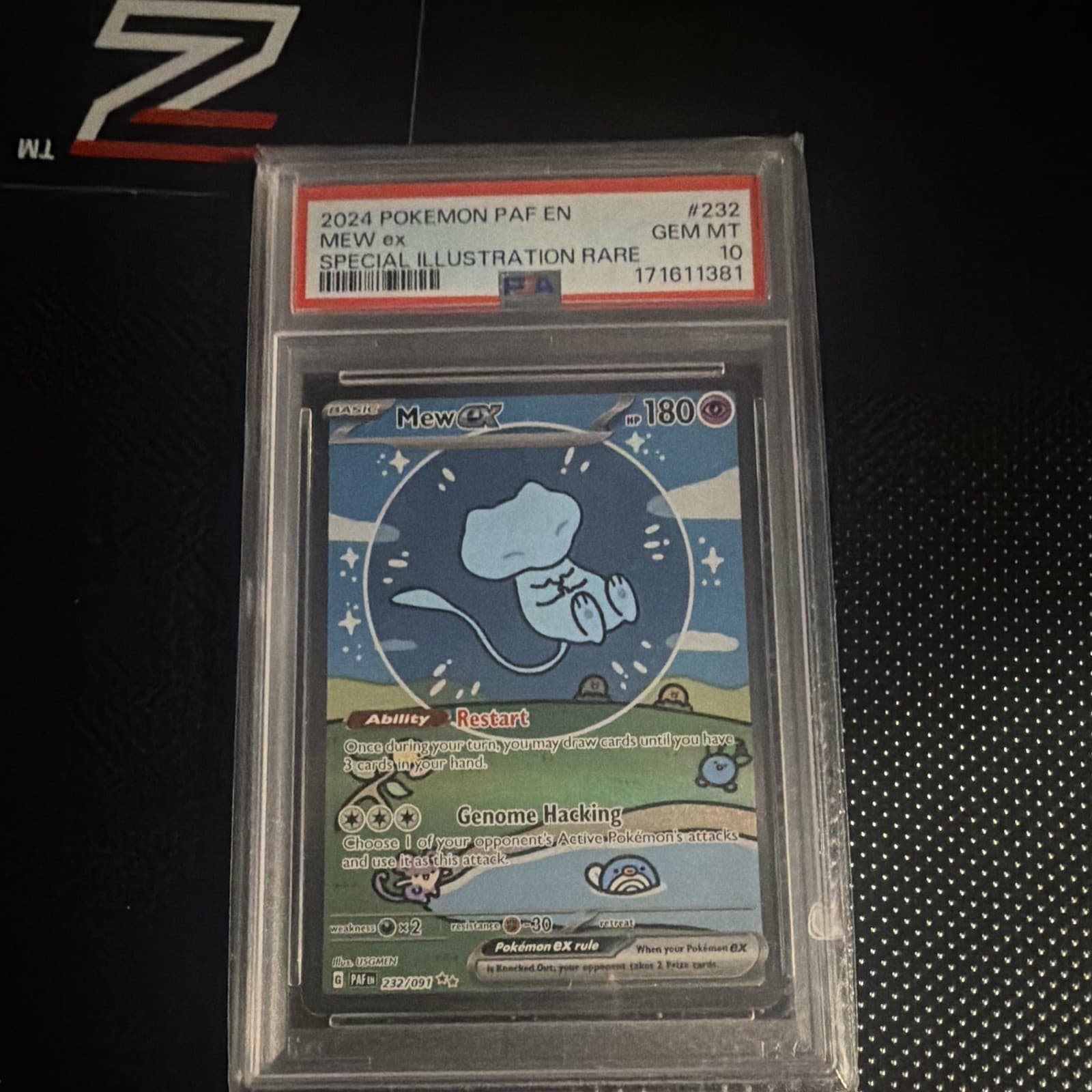 Mew ex SV Paldean Fates Special Illustration Rare Holo 232/091 PSA 10