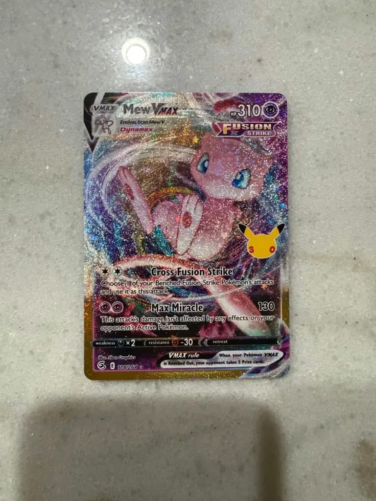 Mew VMAX 114/264 Holo ME: 30th Celebration Classic Collection Pokemon NM