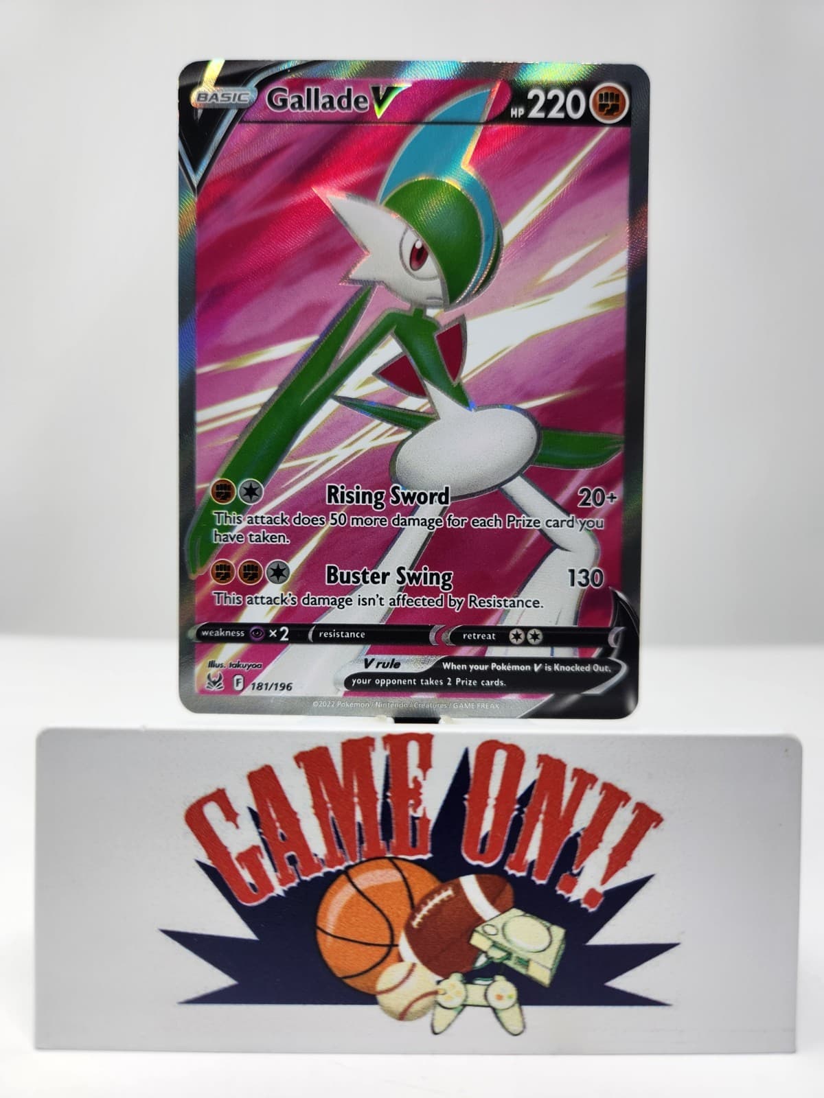 Pokemon Gallade V 181/196 Lost Origin Ultra Rare sc