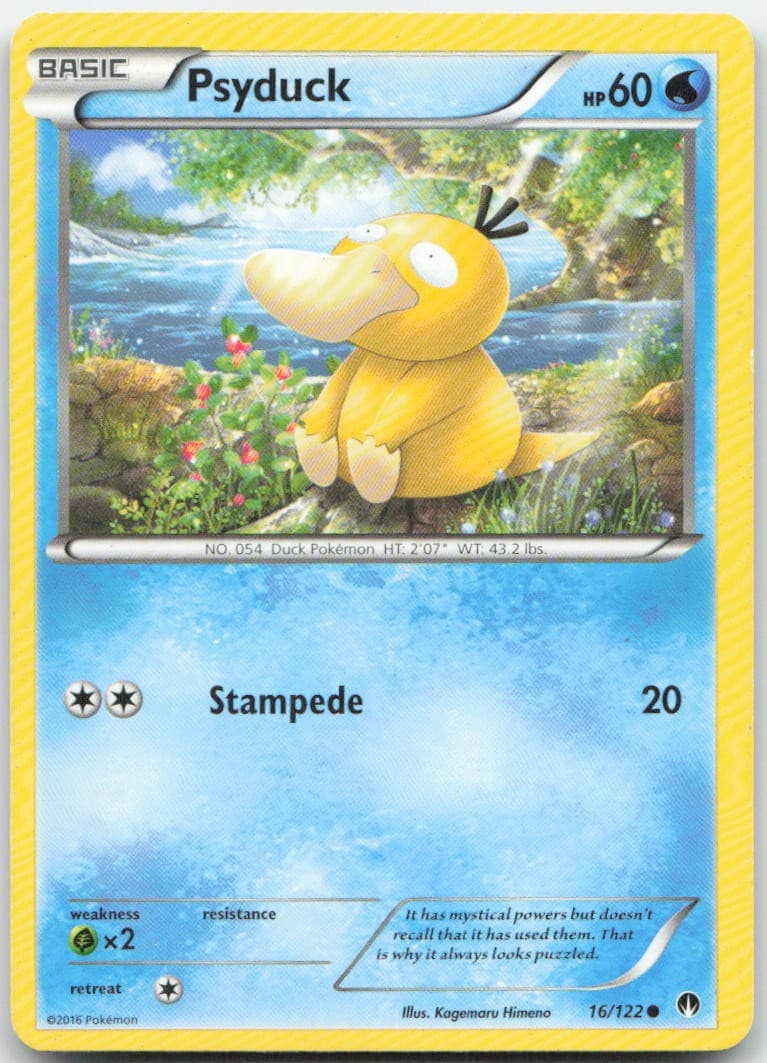 Psyduck 16/122 Common BREAKpoint Pokemon Moderately Played