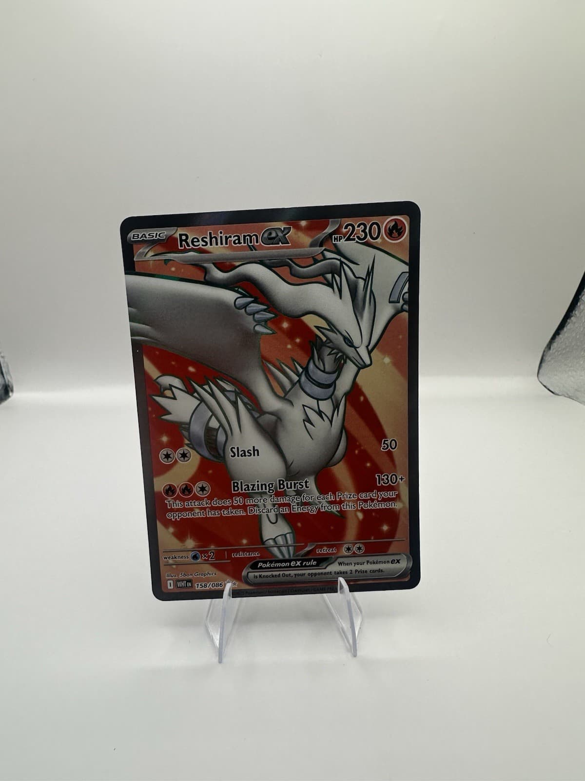 Pokemon TCG - Reshiram EX 158/086 White Flare Holo SR