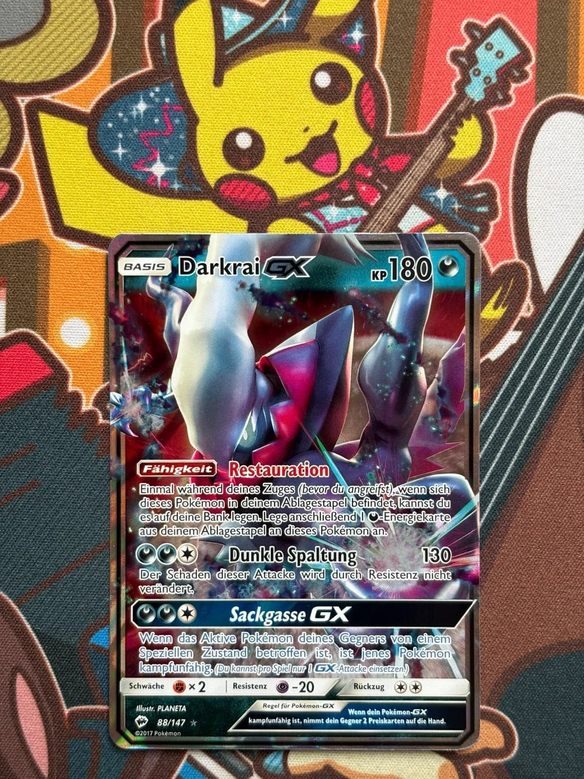 Darkrai GX 88/147 Nacht in Flammen deutsch Pokemon Karten NM