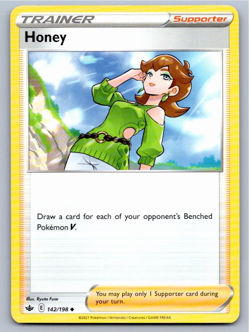 2021 POKEMON HONEY CHILLING REIGN 142/198 UNCOMMON NM A44604 FREE S&H