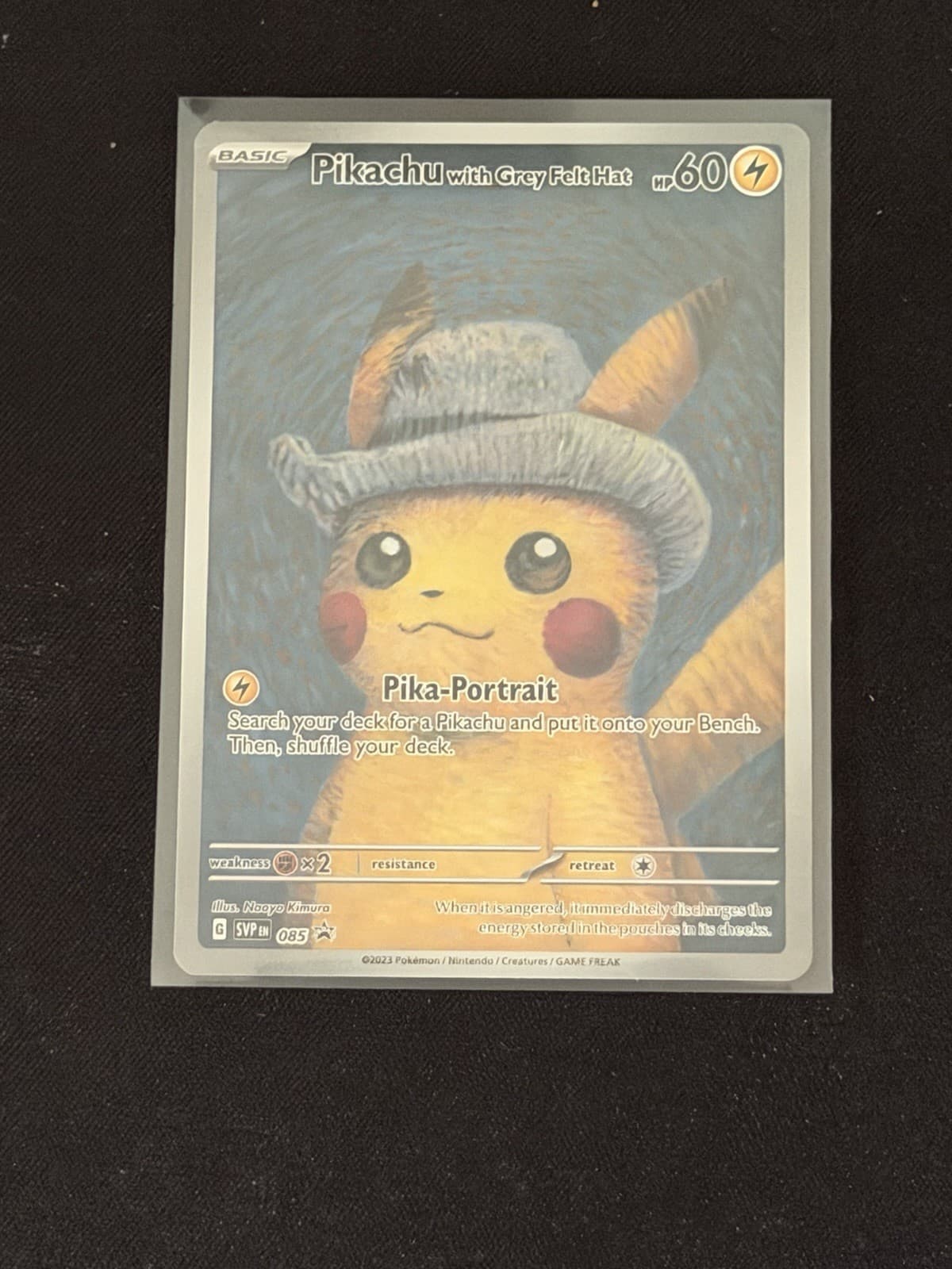 Pikachu with Grey Felt Hat 085 Sv: Scarlet & Violet Promo Cards Regular