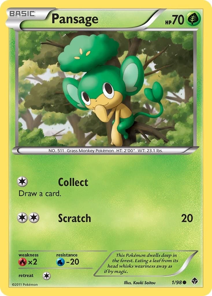 Pokemon Pansage Emerging Powers[EPO-1/98]