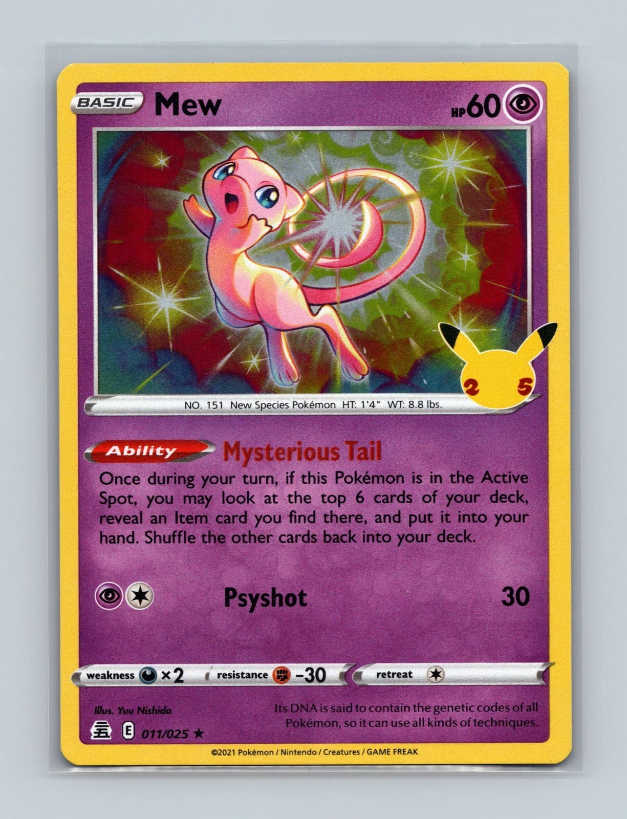 Pokemon TCG Celebrations Mew Holo 011/025 NM/M