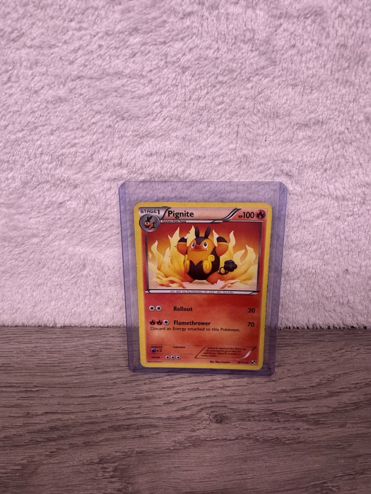 Pignite 18/114- Black & White- Regular Uncommon Pokemon HP