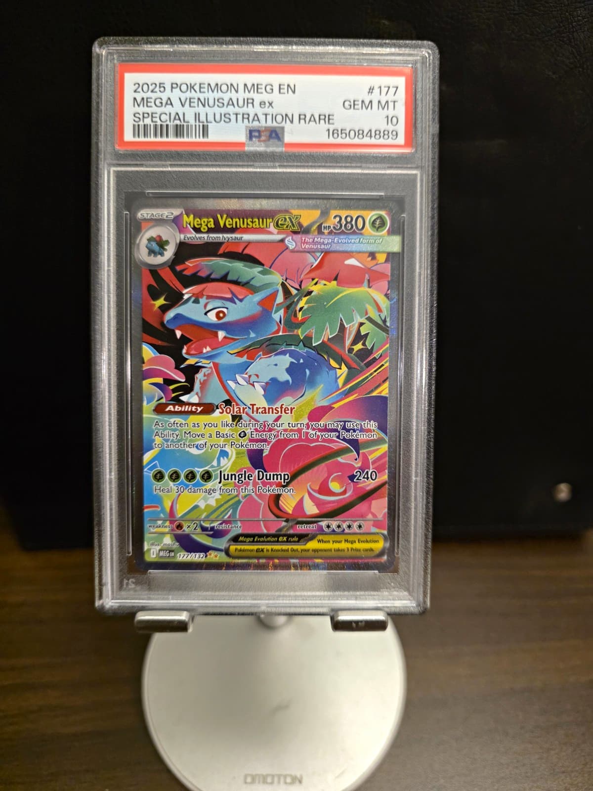 Pokemon TCG ME01 Mega Evolution Mega Venusaur ex 177/132 SIR Holo Eng PSA 10