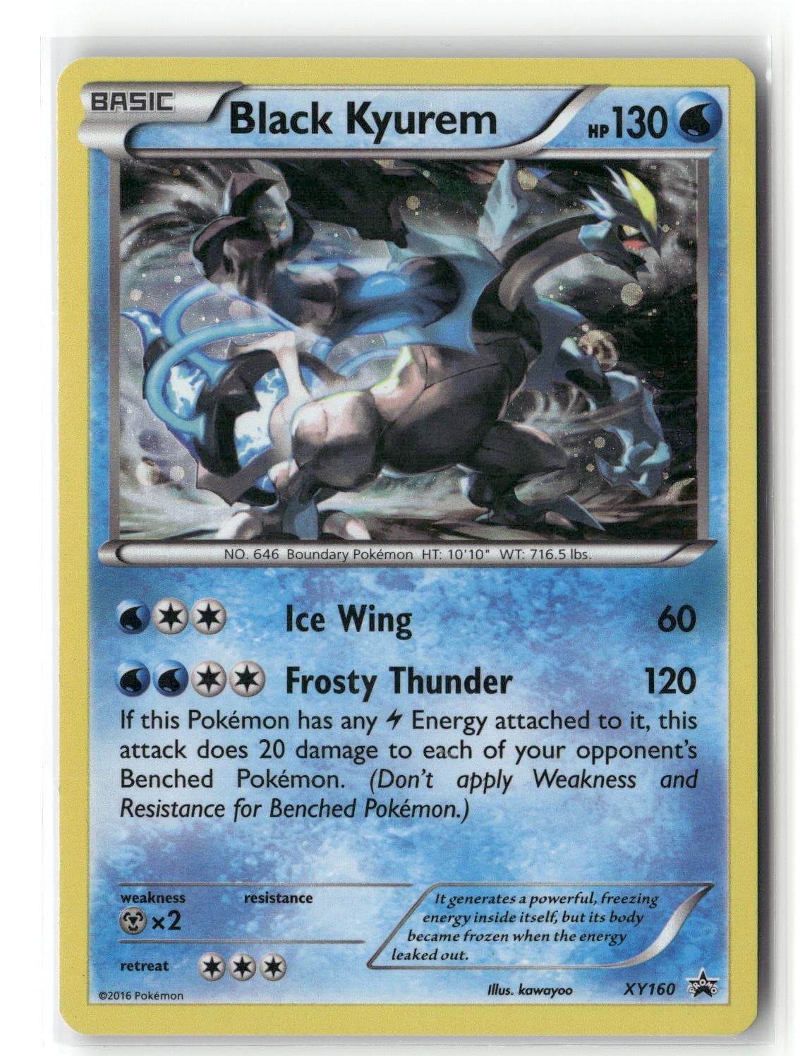 Black Kyurem Holo Promo XY Promo XY160 Pokemon Moderately Played