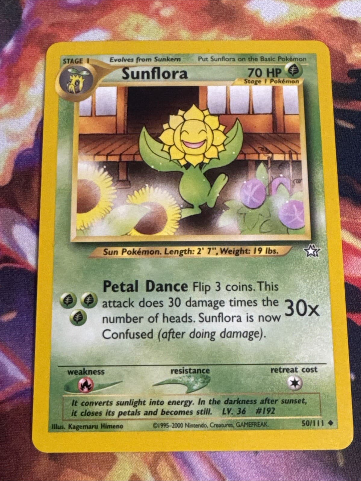 Sunflora 50/111 Uncommon Neo Genesis Pokemon Unlimited Near Mint