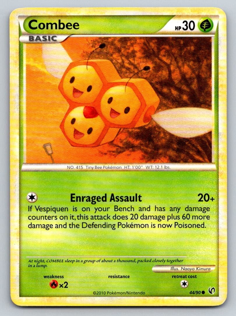 Combee 44/90 LP HGSS Undaunted Pokemon