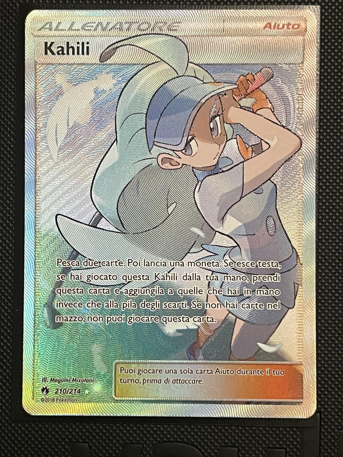 Lotto Carte Pokemon Kahili 210/214 Full Art Tuoni Perduti Mint