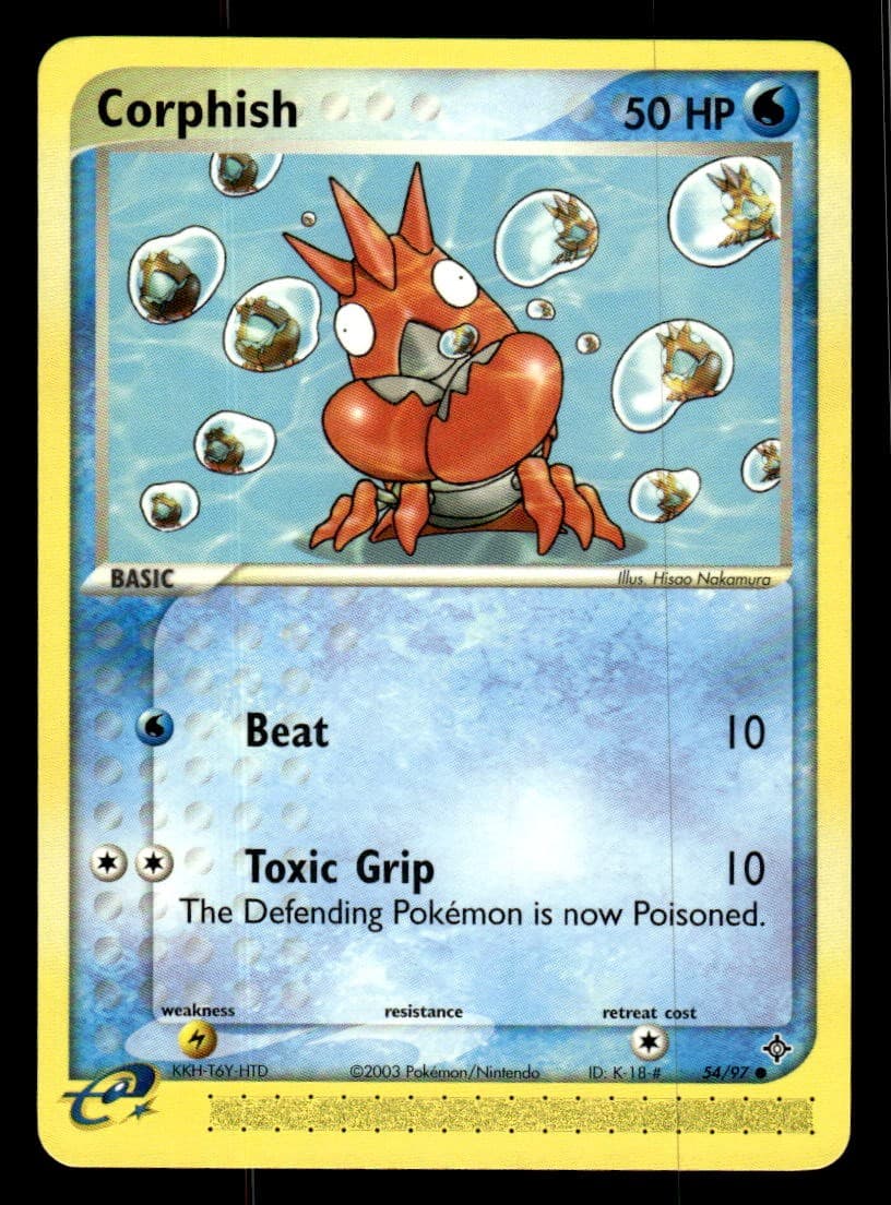 Pokemon TCG EX Dragon #54/97 Corphish NM