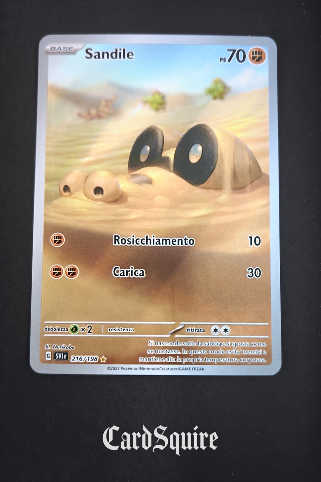 Pokemon Sandile 216/198 SVI ♦ Scarlatto e Violetto Ita ♦ Near Mint