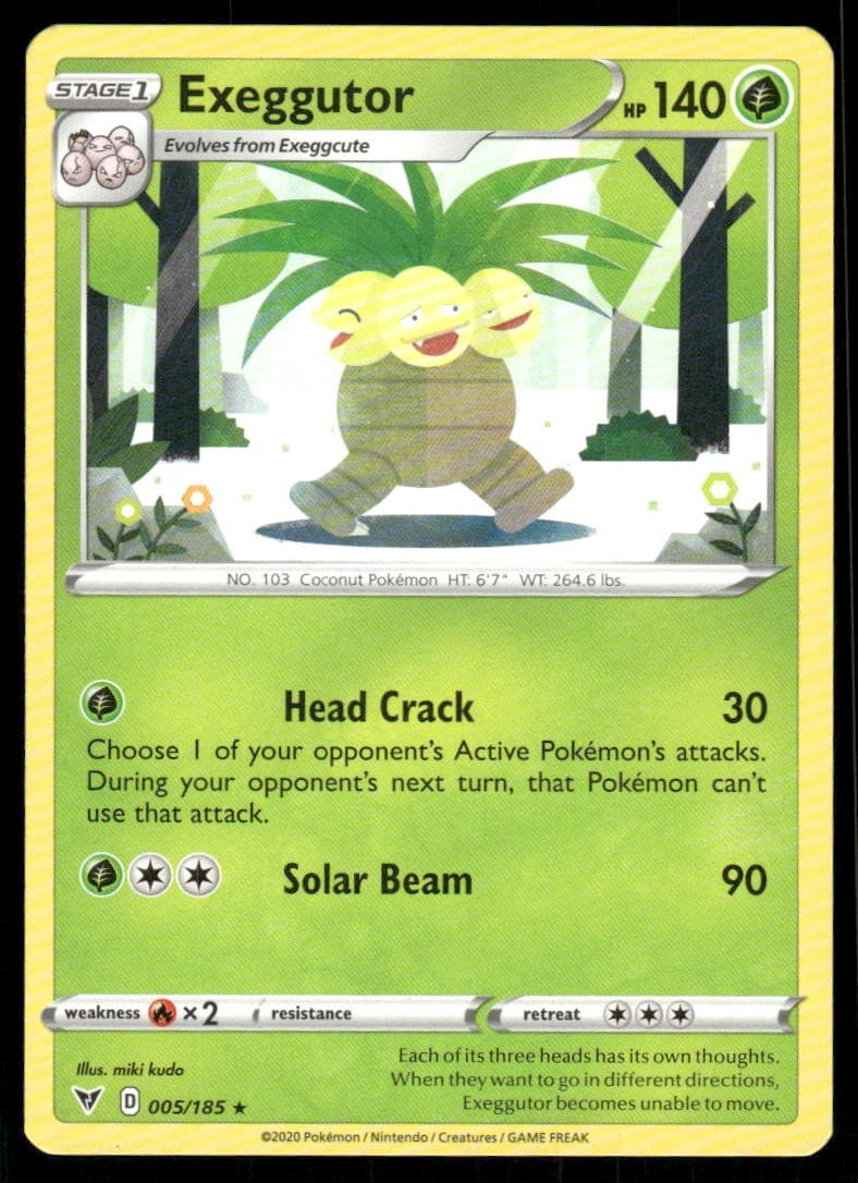 Exeggutor 005/185 Rare Vivid Voltage Pokemon Lightly Played