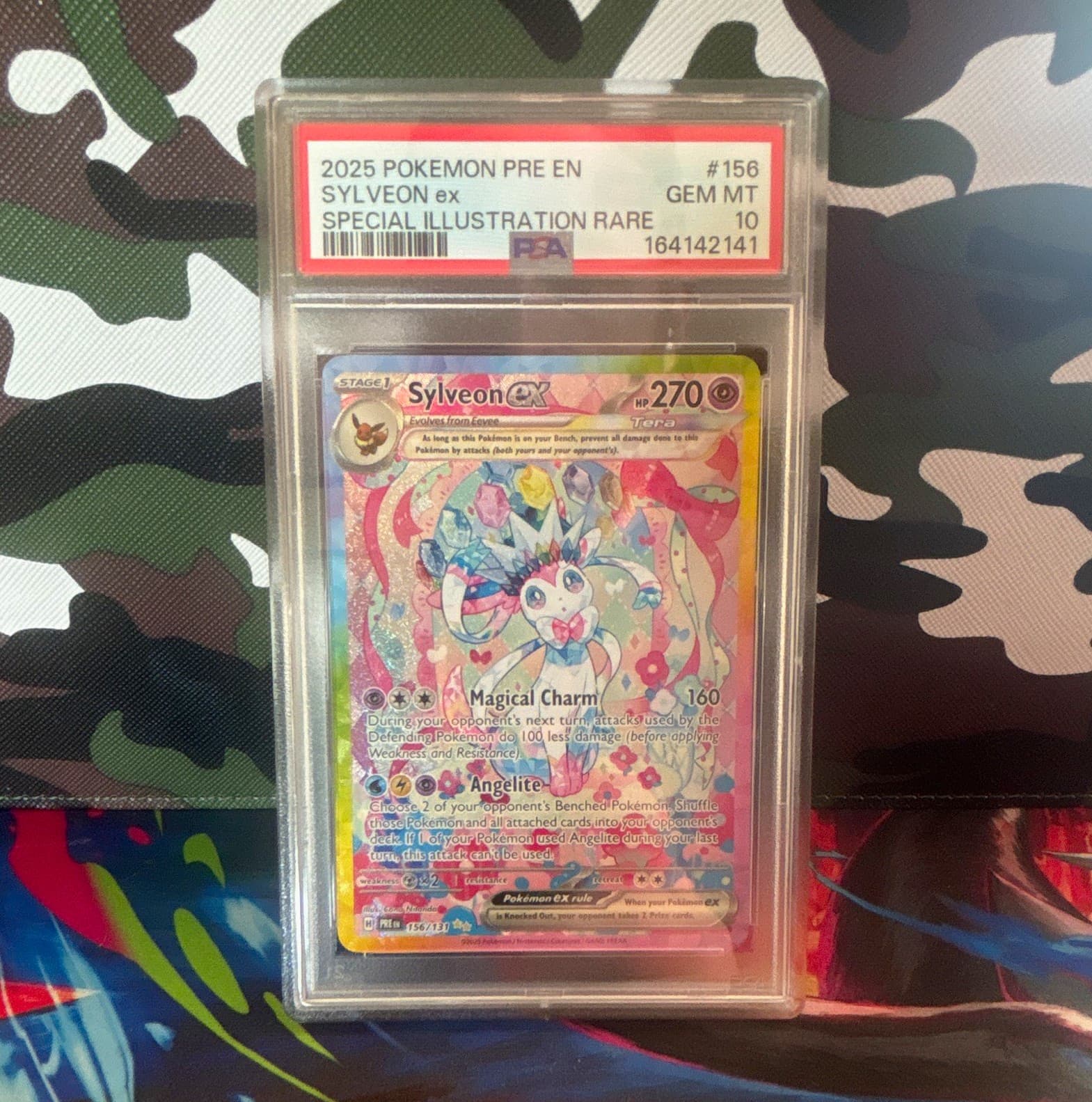 Sylveon ex 156/131 Sv: Prismatic Evolutions SIR Holo PSA 10