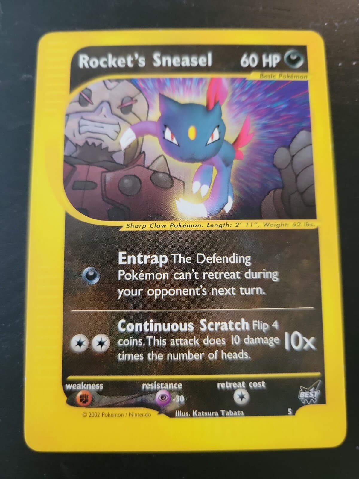 Pokemon Card Best of Game Promos - 2002 Rocket's Sneasel 5