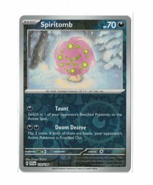 Pokémon Scarlet & Violet Spiritomb 129/198 Uncommon