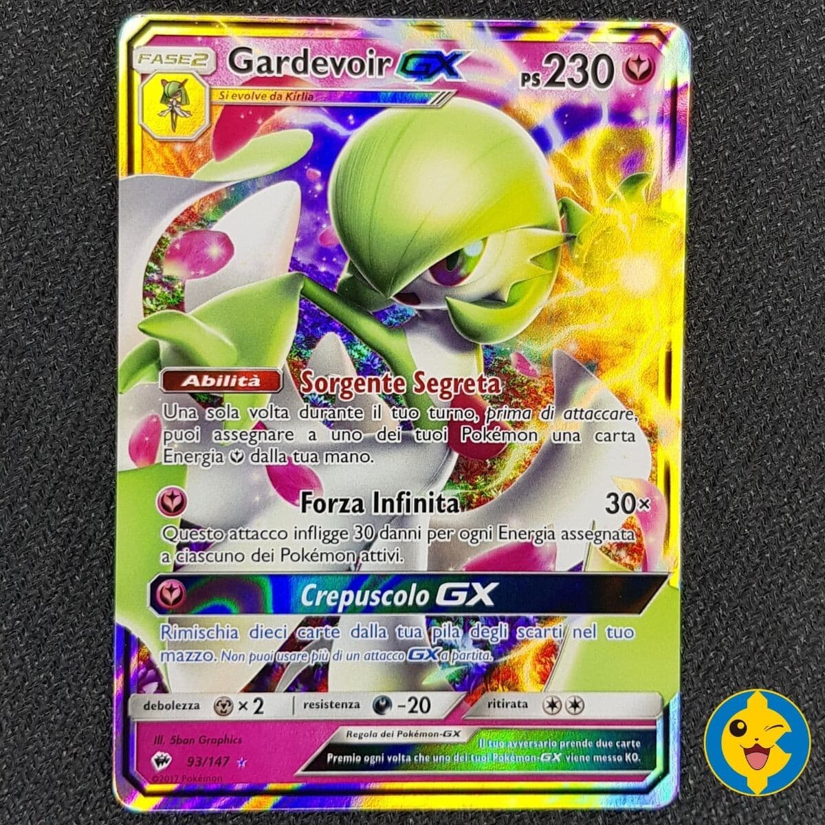 GARDEVOIR GX 93/147 - Pokemon OMBRE INFUOCATE  - ITALIANO - NEAR MINT